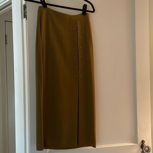 A.L.C. Mustard green studded pencil skirt size 2